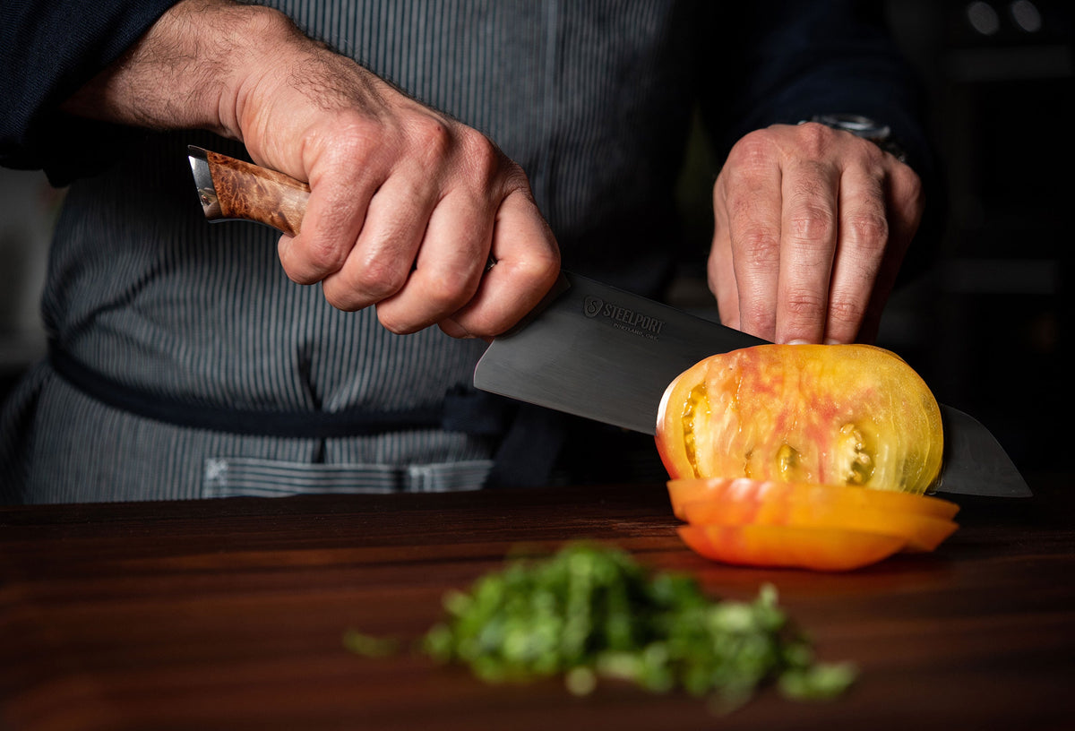 8" Chef Knife – Professional High-Carbon Steel Kitchen Knife for Chopping, Slicing & Dicing