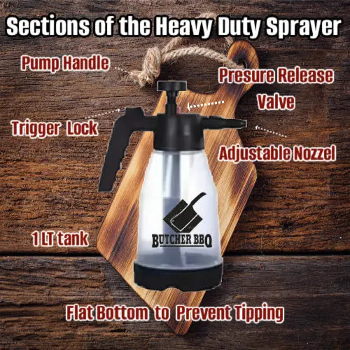 BBQ Spray Bottle – Food-Safe Misting Bottle for Grilling, Smoking & BBQ Basting
