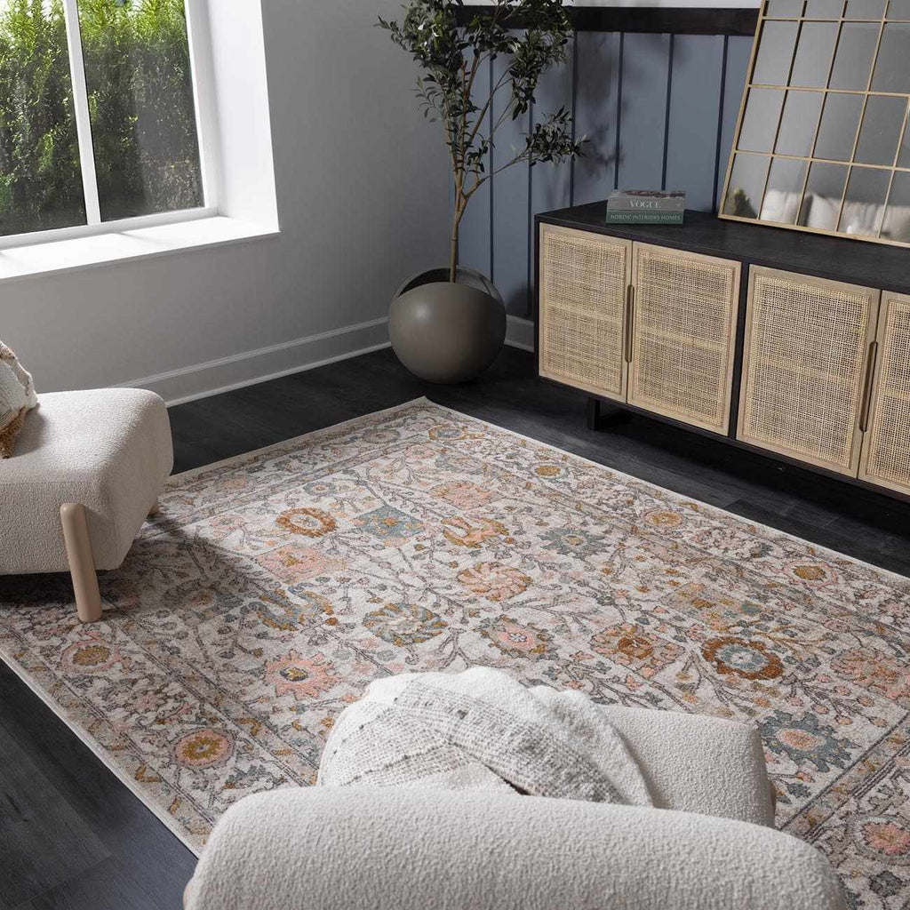 Herstmonceux Traditional Area Rug – 100% Polypropylene, Medium Pile | Made in Turkey | Multiple Sizes