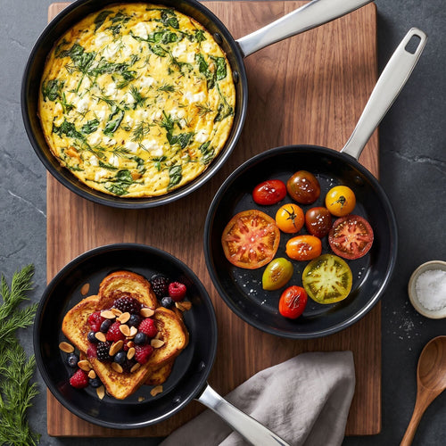 Alva Cookware Ceramic Nonstick Frying Pan – PFAS, PTFE & PFOA-Free, Induction-Compatible | 8", 9.5" & 11"