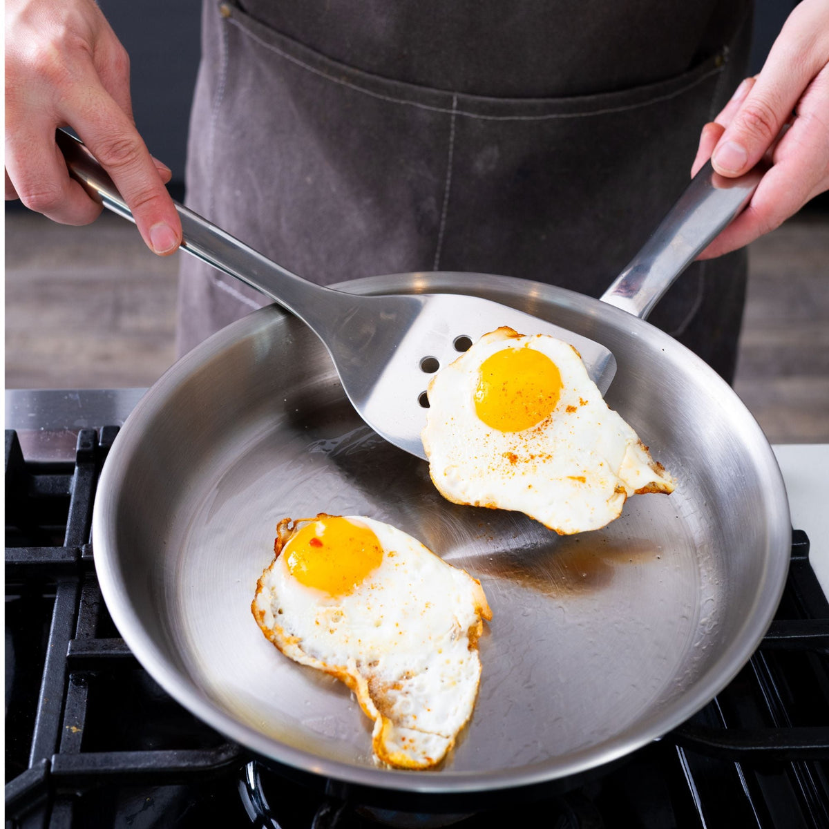 5-Ply Stainless Steel Frying Pan – Professional Non-Stick Skillet for Stovetop & Oven