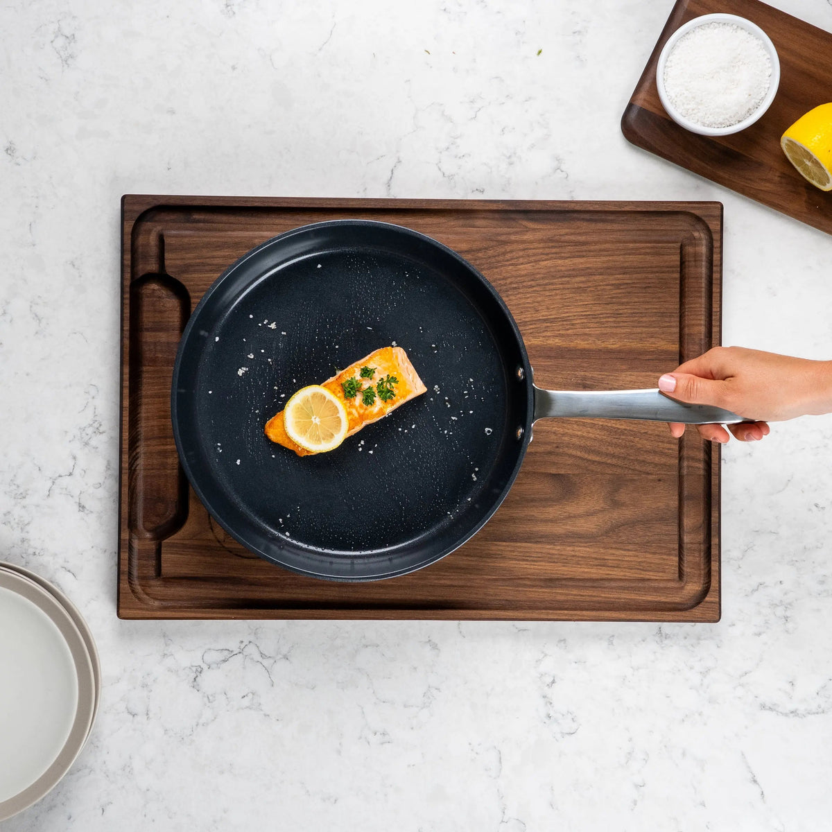Alva Cookware Ceramic Nonstick Frying Pan – PFAS, PTFE & PFOA-Free, Induction-Compatible | 8", 9.5" & 11"